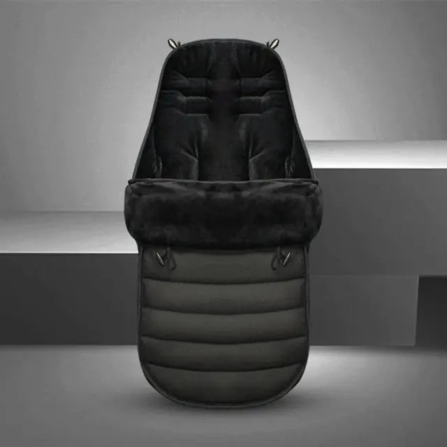 Newborn Windproof Cushion Footmuff Pram Sleeping Bag-MamaToddler-Black-Mama Toddler