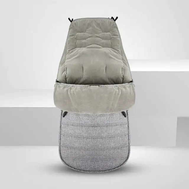 Newborn Windproof Cushion Footmuff Pram Sleeping Bag-MamaToddler-Gray-Mama Toddler