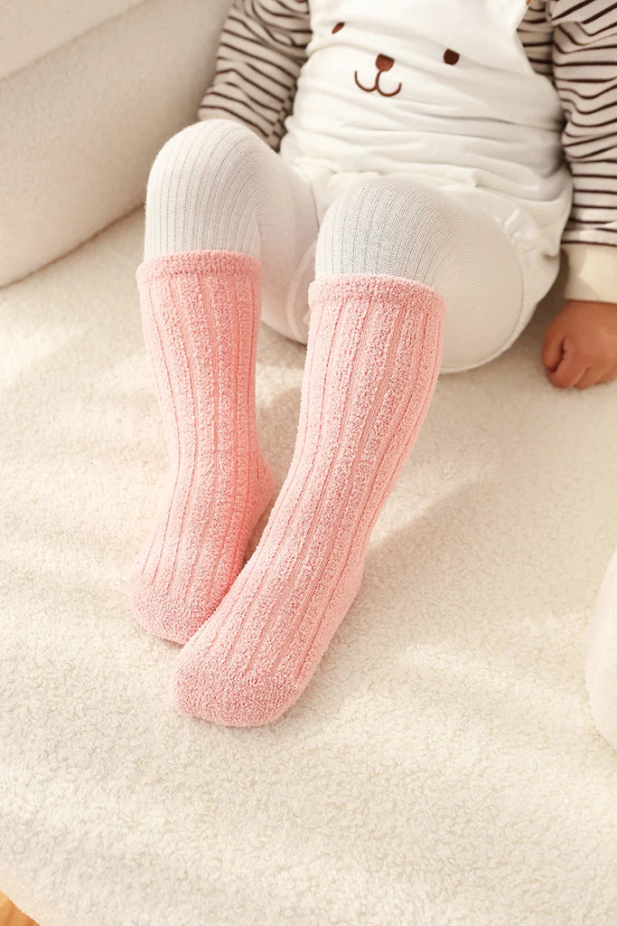 Non-slip Coral Fleece Thick Warm Winter Socks-MamaToddler-Light Blue-6-12 Months-Mama Toddler