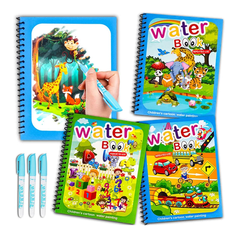 Reusable Magic Water Drawing Book For Kids-MamaToddler-Space-Mama Toddler