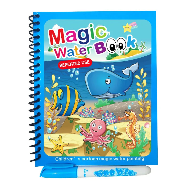 Reusable Magic Water Drawing Book For Kids-MamaToddler-Space-Mama Toddler