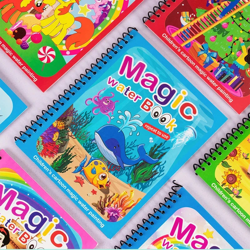 Reusable Magic Water Drawing Book For Kids-MamaToddler-Space-Mama Toddler