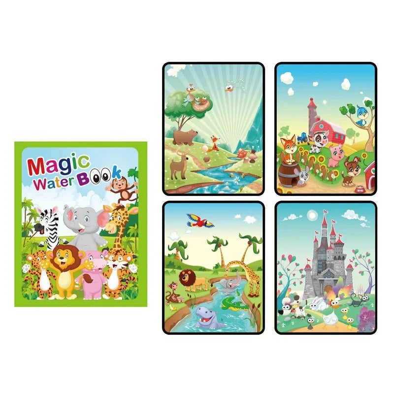 Reusable Magic Water Drawing Book For Kids-MamaToddler-Animals-Mama Toddler