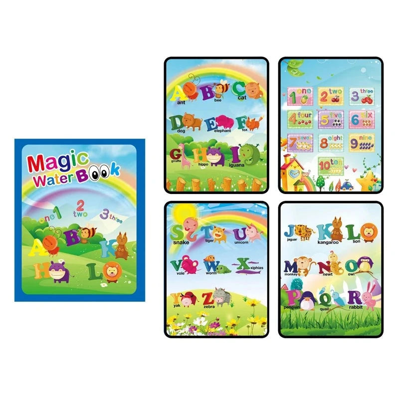 Reusable Magic Water Drawing Book For Kids-MamaToddler-Number Letter-Mama Toddler