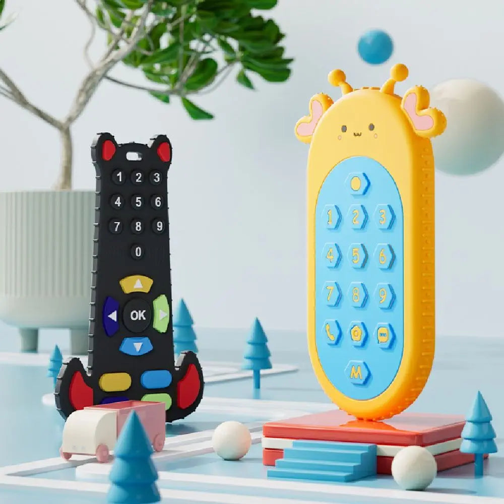 Sensory Educational Silicone Gum Pain Relief Teething Toy-MamaToddler-Remote Control-Mama Toddler