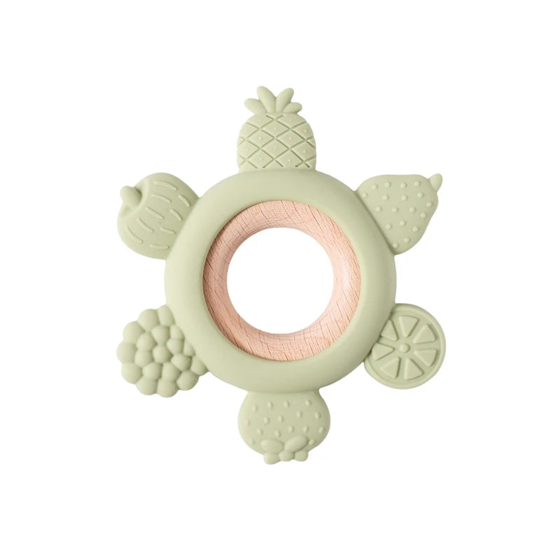 Silicone Ring Sensory Teething Toy-MamaToddler-Green-Mama Toddler