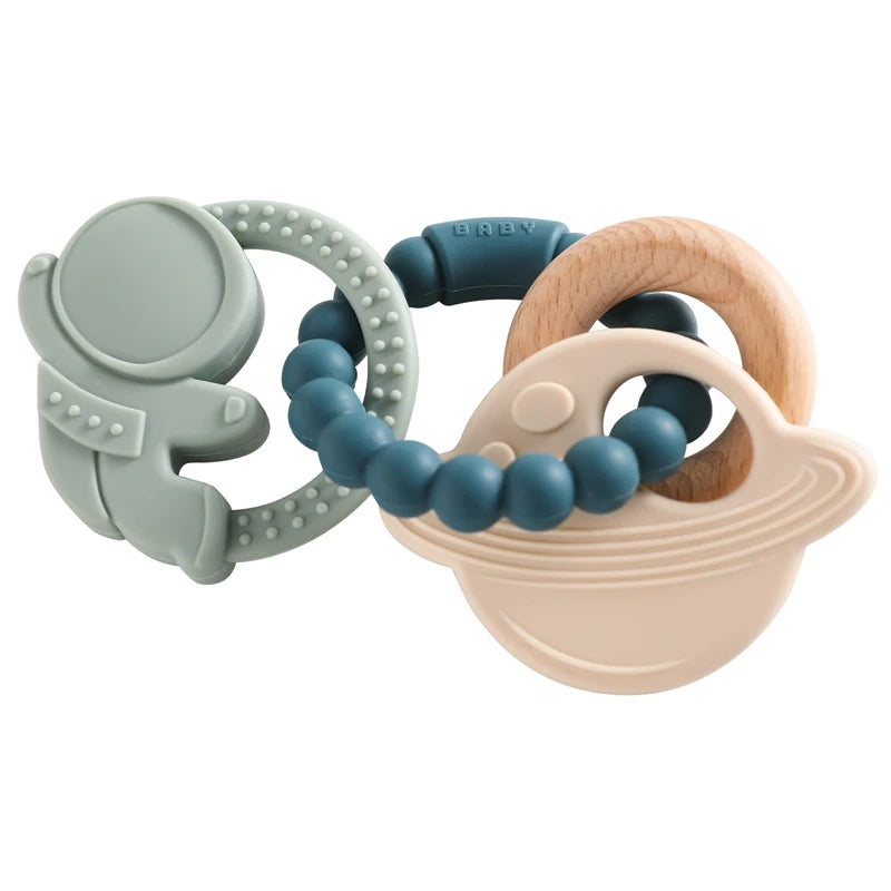 Silicone Ring Sensory Teething Toy-MamaToddler-Space 1-Mama Toddler