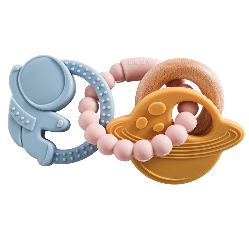 Silicone Ring Sensory Teething Toy-MamaToddler-Space 2-Mama Toddler