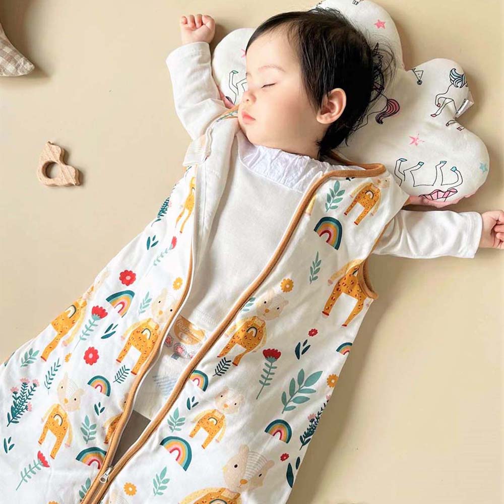 Sleeveless Cotton Baby Sleeping Bag-MamaToddler-Animal World-S-66cm-Mama Toddler