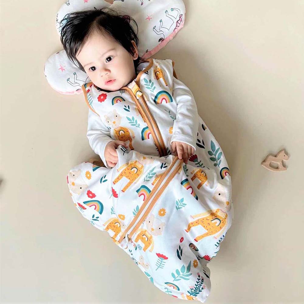 Sleeveless Cotton Baby Sleeping Bag-MamaToddler-Animal World-S-66cm-Mama Toddler