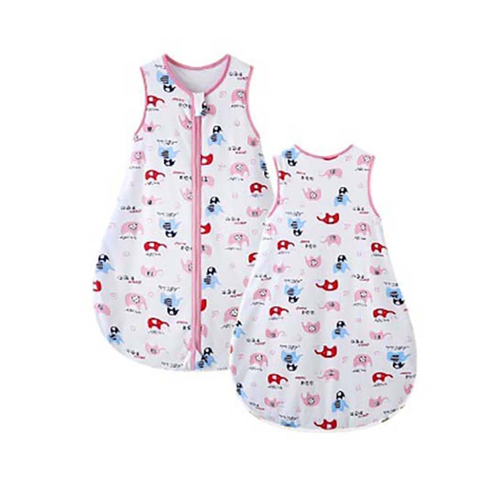 Sleeveless Cotton Baby Sleeping Bag-MamaToddler-Elephant-S-66cm-Mama Toddler