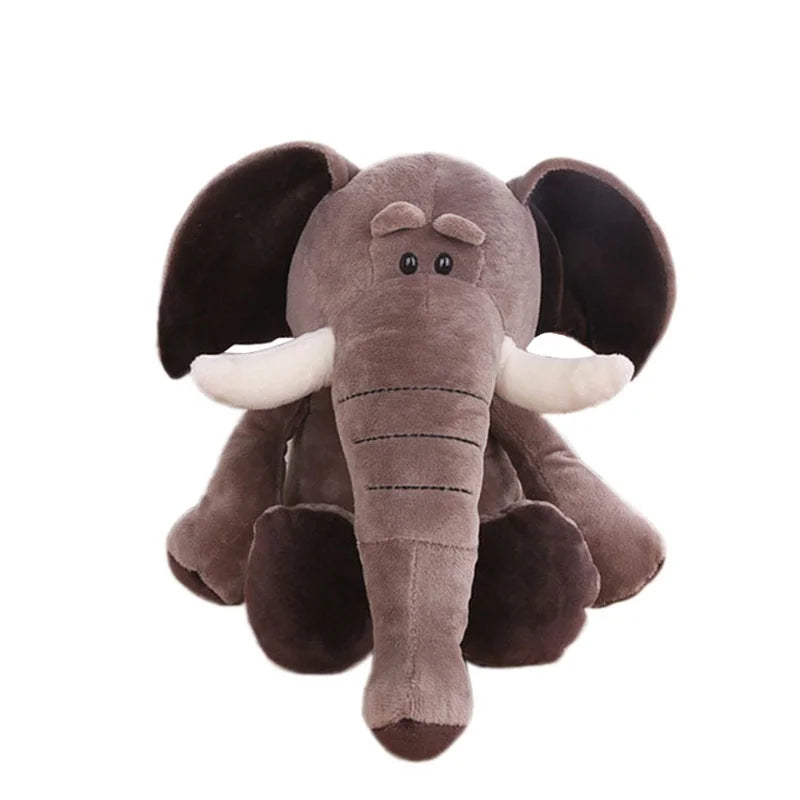 Soft Plush Jungle Animals Stuffed Toys-MamaToddler-Elephant-25-28 cm-Mama Toddler