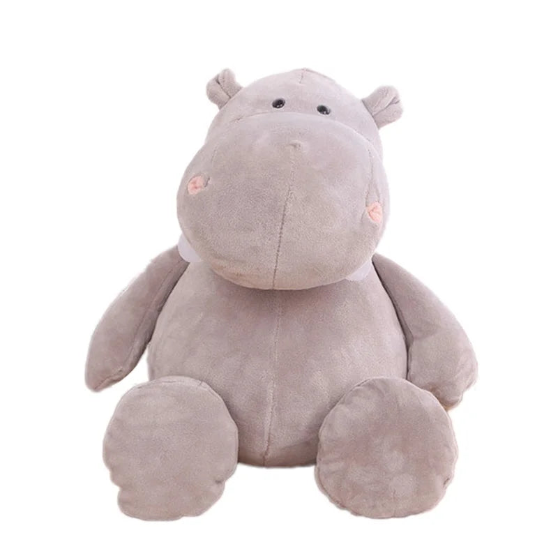 Soft Plush Jungle Animals Stuffed Toys-MamaToddler-Hippo-25-28 cm-Mama Toddler