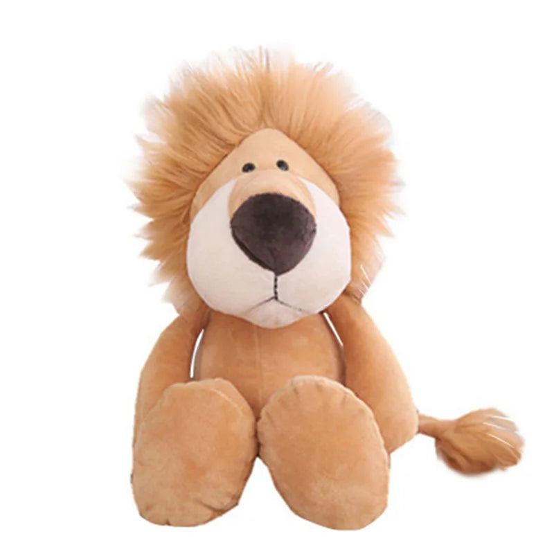 Soft Plush Jungle Animals Stuffed Toys-MamaToddler-Lion-25-28 cm-Mama Toddler