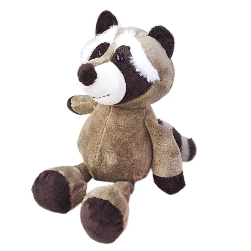 Soft Plush Jungle Animals Stuffed Toys-MamaToddler-Raccoon-25-28 cm-Mama Toddler