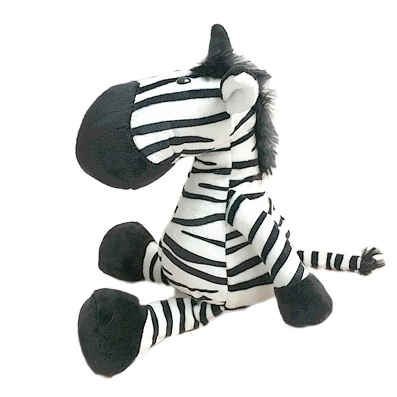 Soft Plush Jungle Animals Stuffed Toys-MamaToddler-Zebra-25-28 cm-Mama Toddler