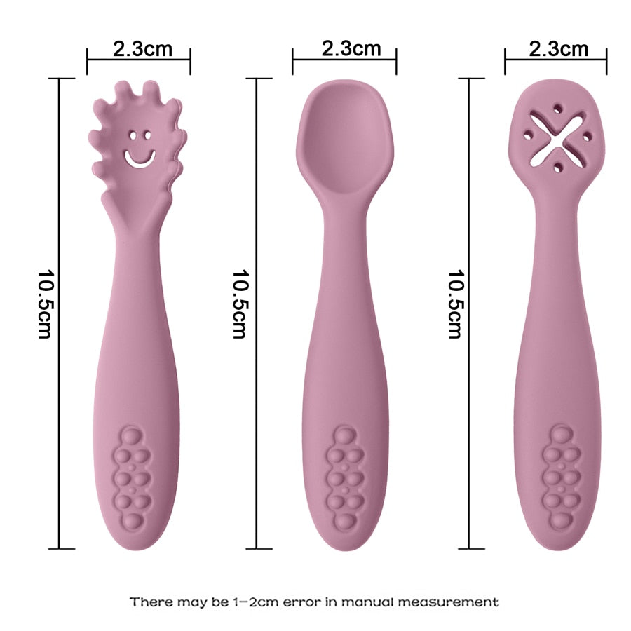 Toddlearn Learning Spoons - Set of 3-MamaToddler-Beach Sand-Mama Toddler