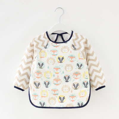 Toddler Long Sleeve Waterproof Feeding Bib-Mama Toddler-Fox & Bunny-Mama Toddler