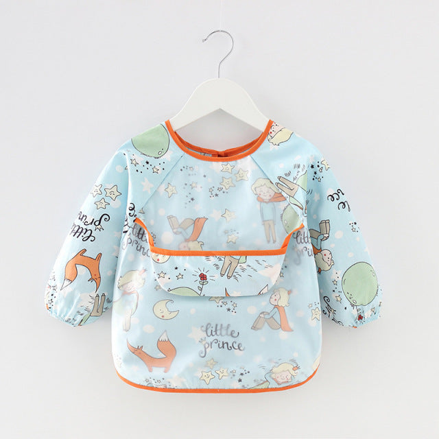 Toddler Long Sleeve Waterproof Feeding Bib-Mama Toddler-Little Prince-Mama Toddler