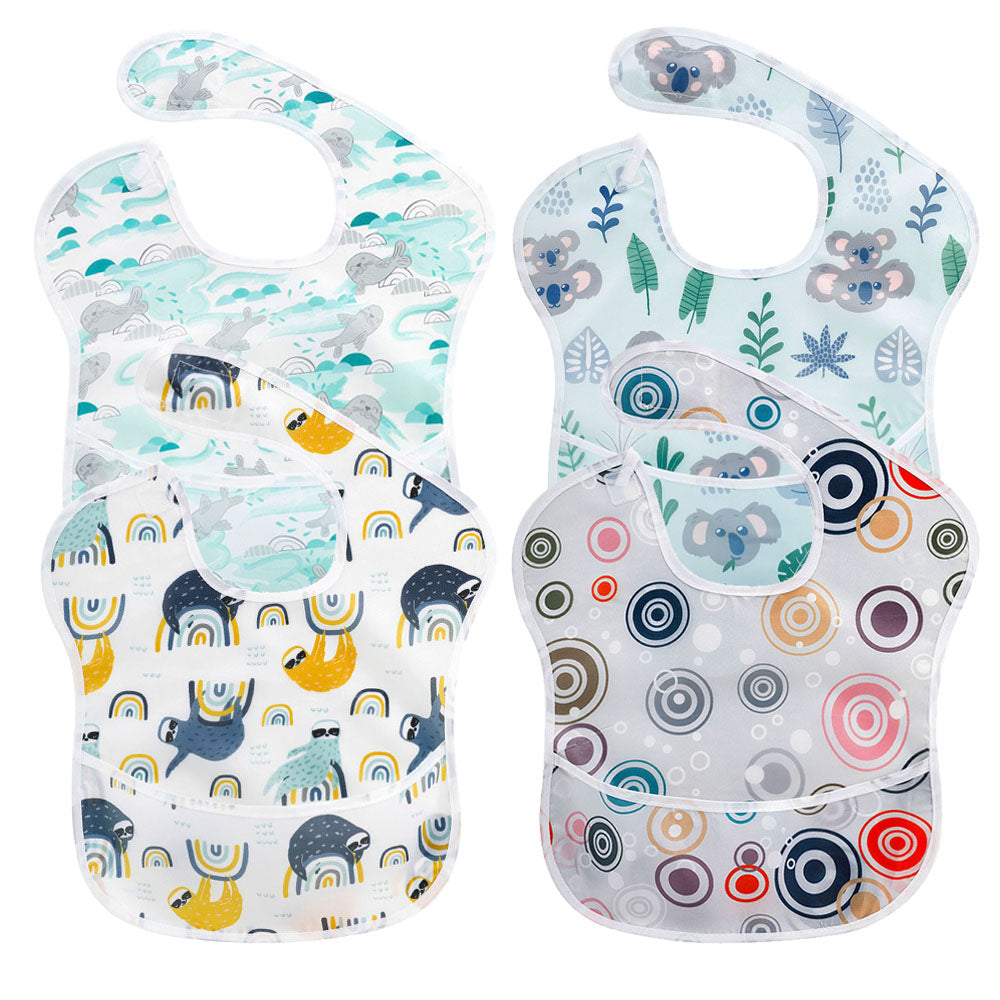 Unisex Waterproof Stain and Odor Resistant Feeding Baby Bibs-Mama Toddler-Traffic-Mama Toddler