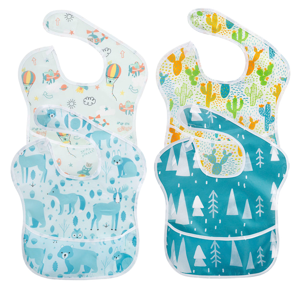 Unisex Waterproof Stain and Odor Resistant Feeding Baby Bibs-Mama Toddler-Traffic-Mama Toddler