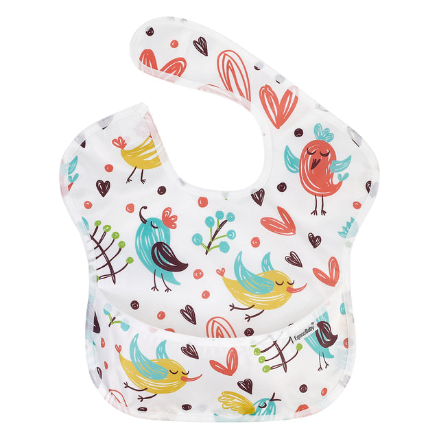 Unisex Waterproof Stain and Odor Resistant Feeding Baby Bibs-Mama Toddler-Happy Birds-Mama Toddler