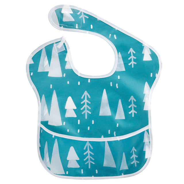 Unisex Waterproof Stain and Odor Resistant Feeding Baby Bibs-Mama Toddler-Snow Forest-Mama Toddler