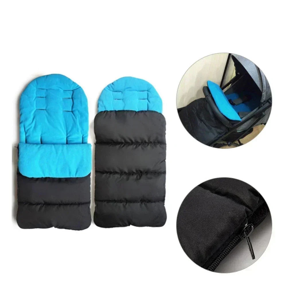 Universal Stroller Windproof Winter Warm Sleeping Bag-MamaToddler-Blue-Mama Toddler