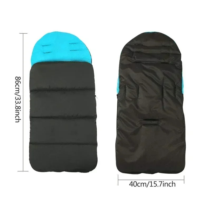 Universal Stroller Windproof Winter Warm Sleeping Bag-MamaToddler-Blue-Mama Toddler