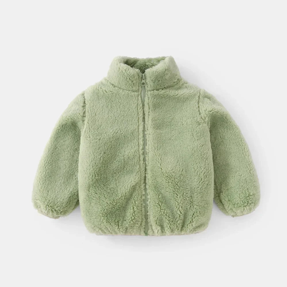 Warm Cozy Fleece Jacket-MamaToddler-Green-6-12 Months-Mama Toddler