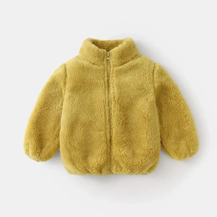 Warm Cozy Fleece Jacket-MamaToddler-Yellow-6-12 Months-Mama Toddler