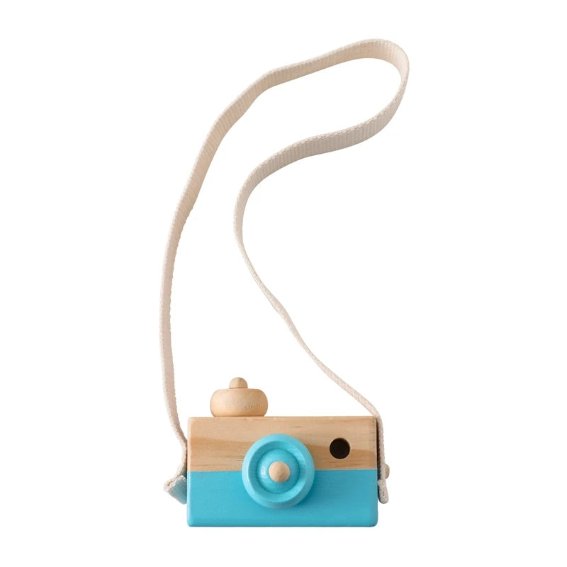 Wooden Camera Baby Toy-MamaToddler-Blue camera-Mama Toddler