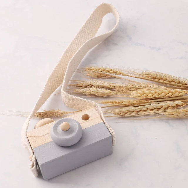 Wooden Camera Baby Toy-MamaToddler-Grey camera-Mama Toddler