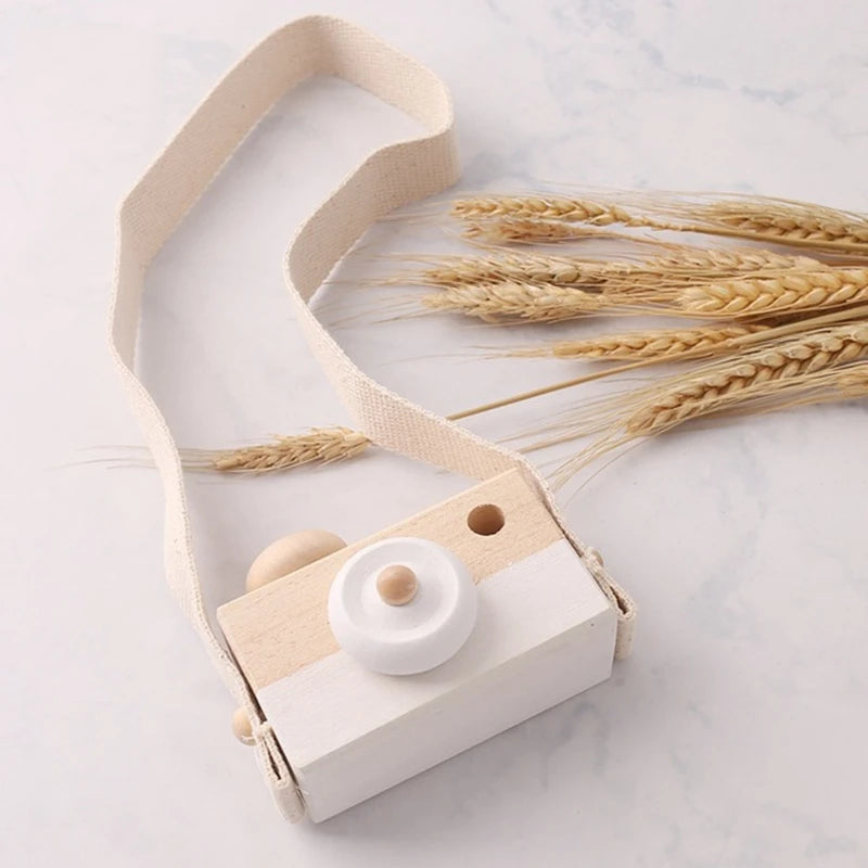 Wooden Camera Baby Toy-MamaToddler-White camera-Mama Toddler