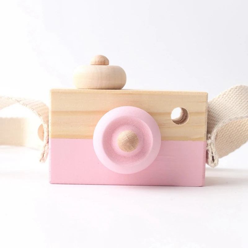 Wooden Camera Baby Toy-MamaToddler-Pink camera-Mama Toddler