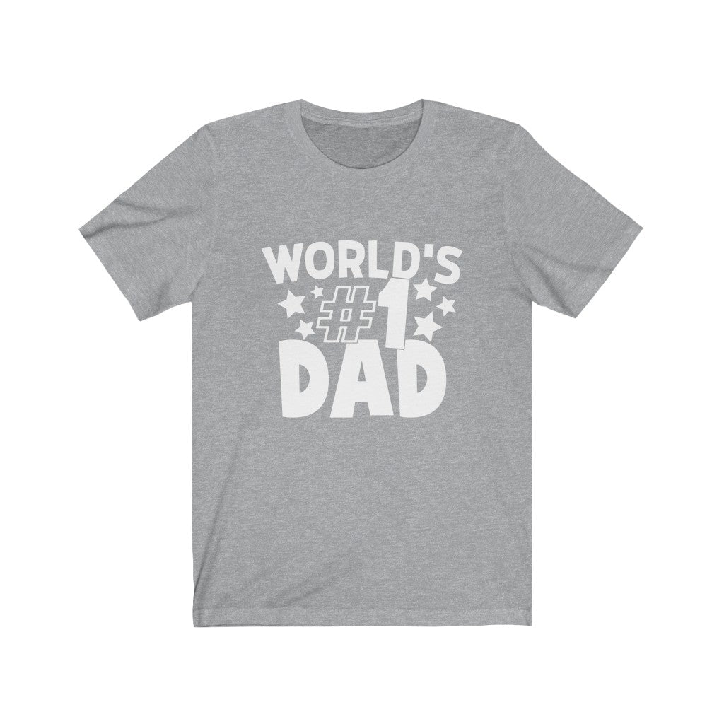 World's Number 1 Dad T-Shirt-T-Shirt-Printify-Athletic Heather-XS-Mama Toddler