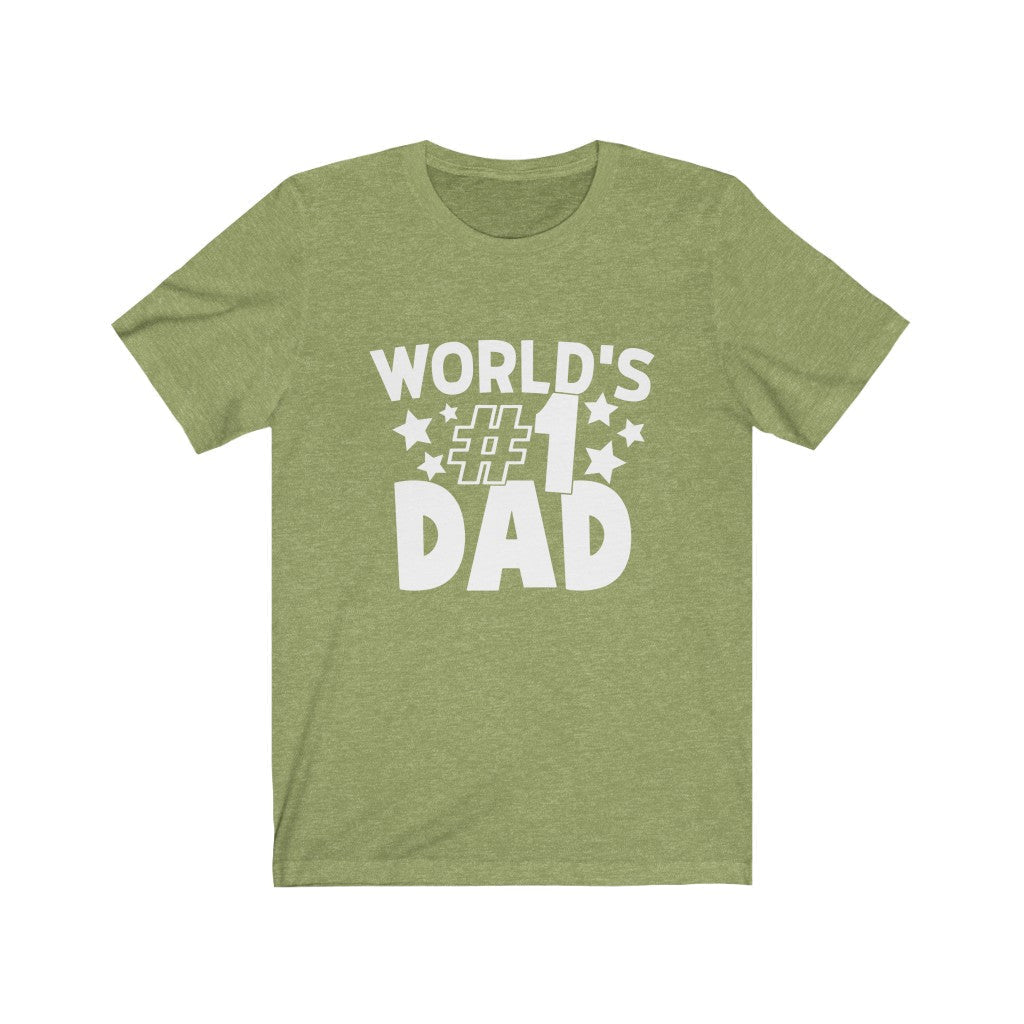 World's Number 1 Dad T-Shirt-T-Shirt-Printify-Heather Green-XS-Mama Toddler